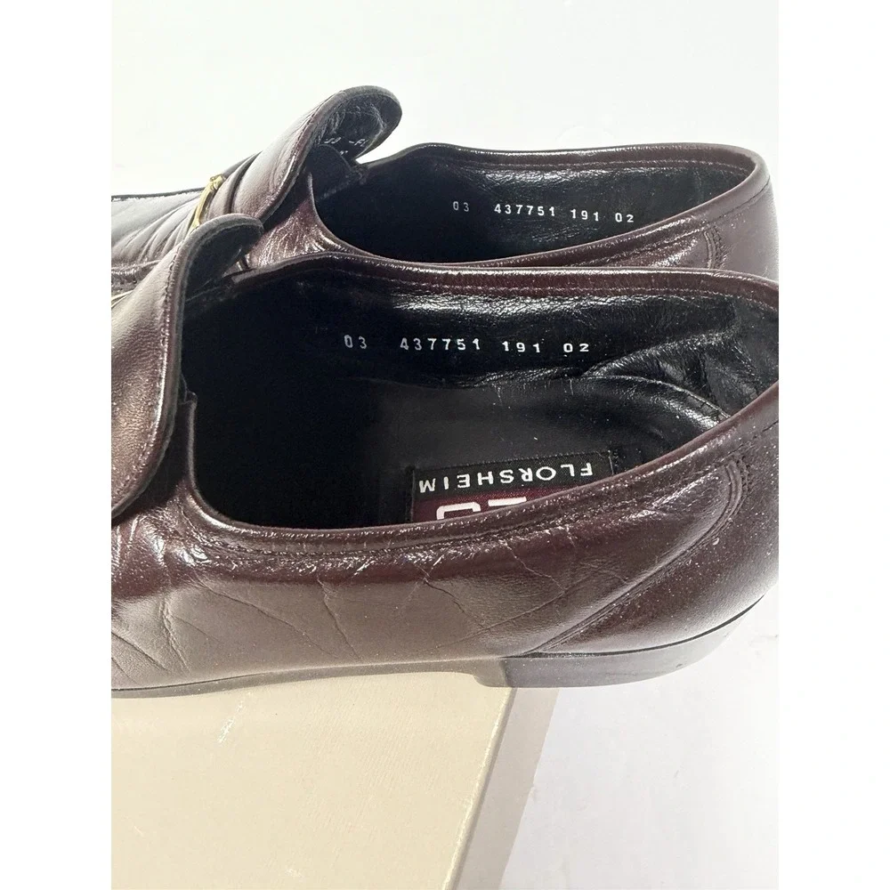 Florsheim Men's Brown FLS Leather Loafers Shoes Size 8.5 D Slip On 70689